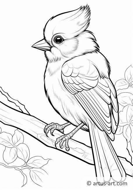 Titmouse Coloring Page